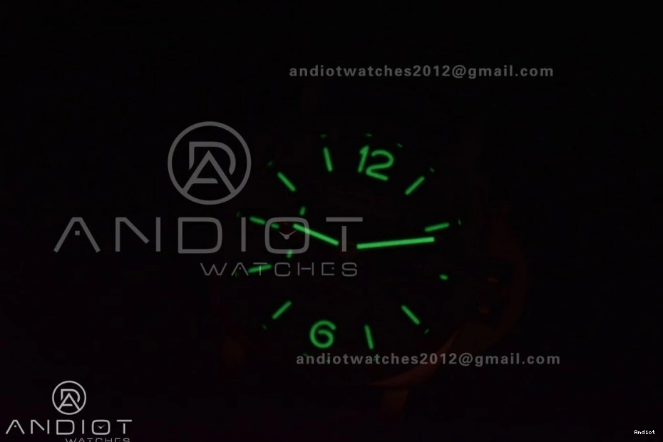 GMT Super Strap W Black VSF Leather P.9011 Dial Clone 42mm Black Best PAM1096 on Titanium Luminor 1:1 Edition 0223